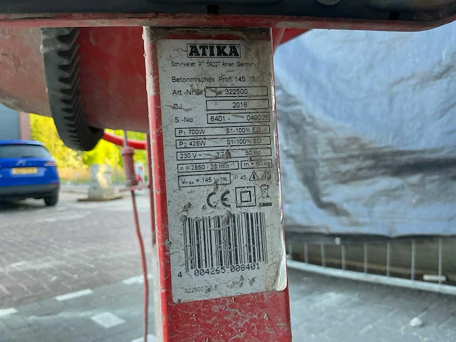 2016 atika profi 145 (s) betonmolen - afbeelding 6 van  6