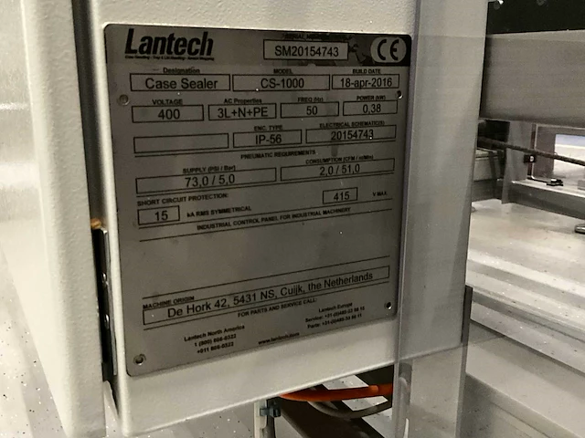 2016 automatische bpa dozenverpakker met lantech dozenopzetmachine - afbeelding 40 van  46