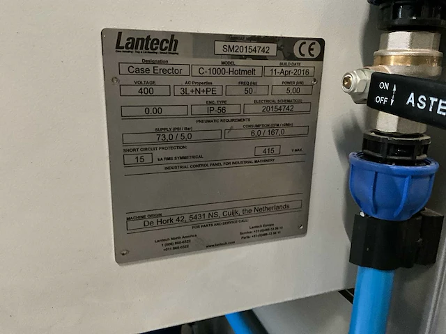 2016 automatische bpa dozenverpakker met lantech dozenopzetmachine - afbeelding 41 van  46
