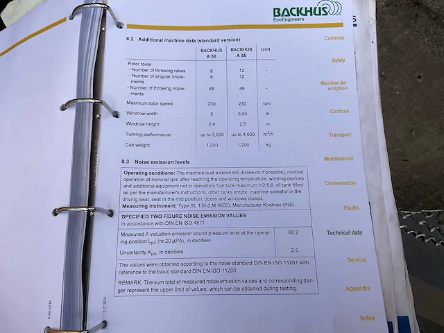 2016 backhus a 55 compost omzetter - afbeelding 32 van  41