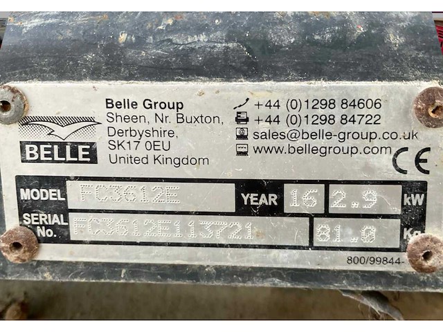 2016 belle fc3612e trilplaat - afbeelding 7 van  7