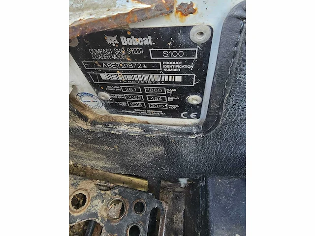2016 bobcat s100 skidsteer - afbeelding 3 van  12