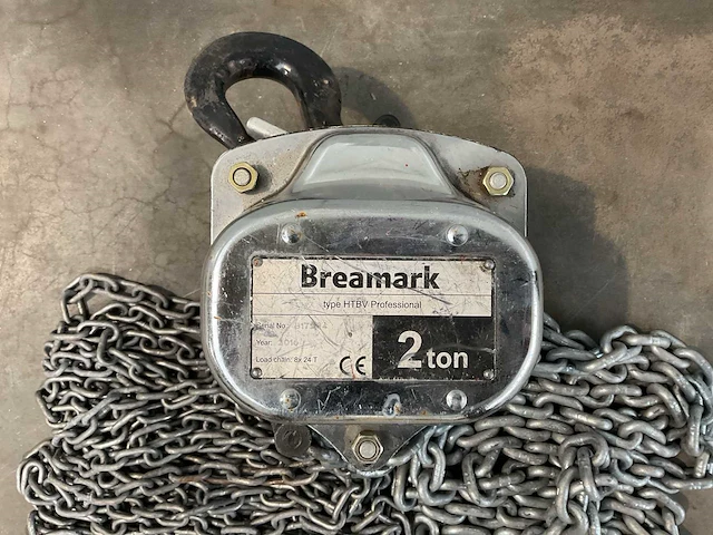 2016 breamark 2 ton kettingtakel - afbeelding 2 van  2