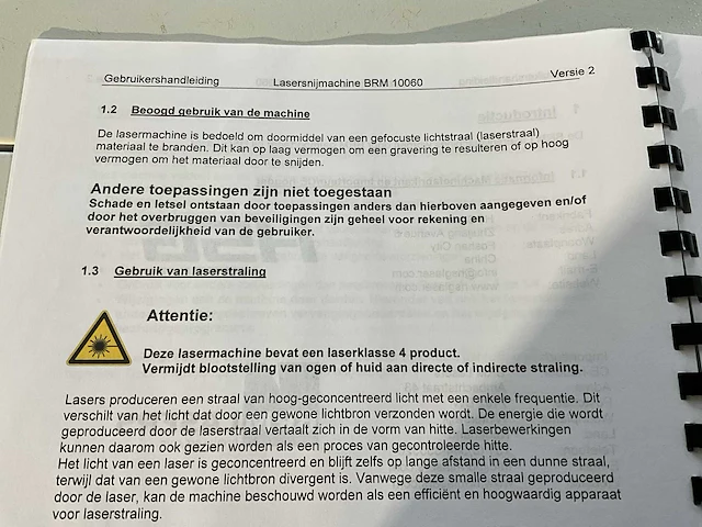 2016 brm lasers brm100160 lasersnijmachine - afbeelding 3 van  15