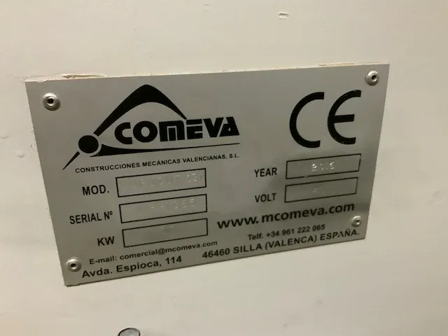 2016 comeva eurocut 130/3800 cnc platen opdeelzaagmachine - afbeelding 4 van  18