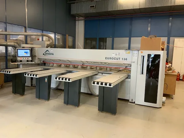 2016 comeva eurocut 130/3800 cnc platen opdeelzaagmachine - afbeelding 1 van  18