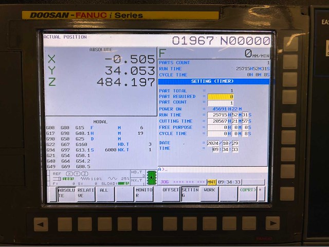 2016 doosan dnm 6700 cnc universeel machinecentrum - afbeelding 18 van  21