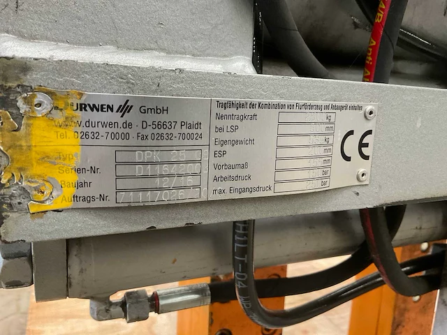 2016 durwen dpk 25 cs vorkenbord - afbeelding 7 van  8