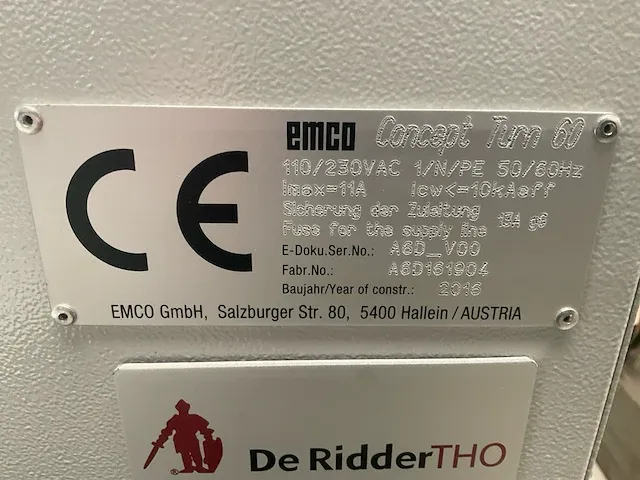 2016 emco conceot turn 60 cnc draaibank - afbeelding 3 van  12