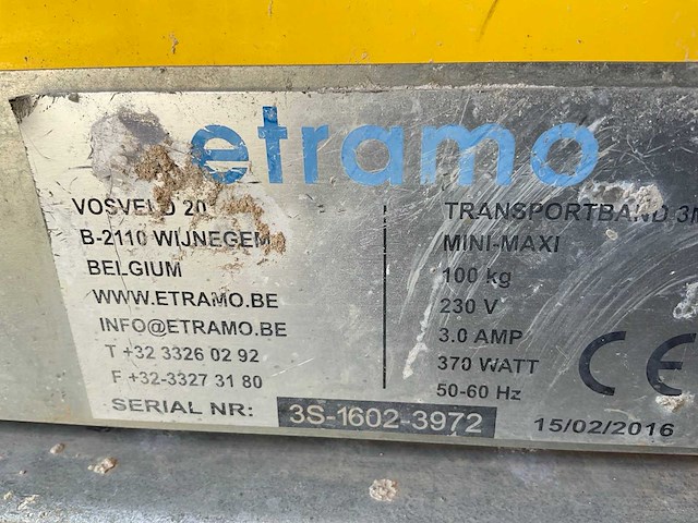 2016 etramo mini maxi transportband - afbeelding 9 van  9