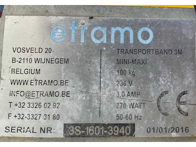 2016 etramo mini maxi transportband - afbeelding 8 van  8