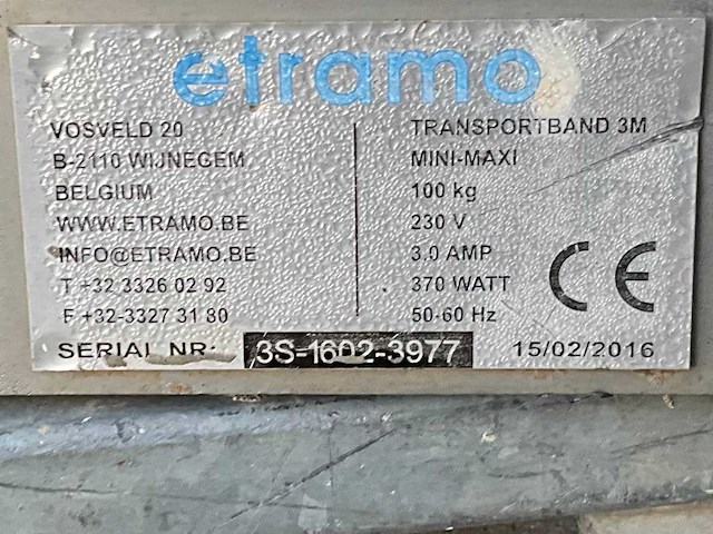 2016 etramo mini maxi transportband - afbeelding 8 van  8