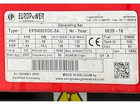 2016 europower generators epsr85 stroom aggregaat - afbeelding 10 van  18