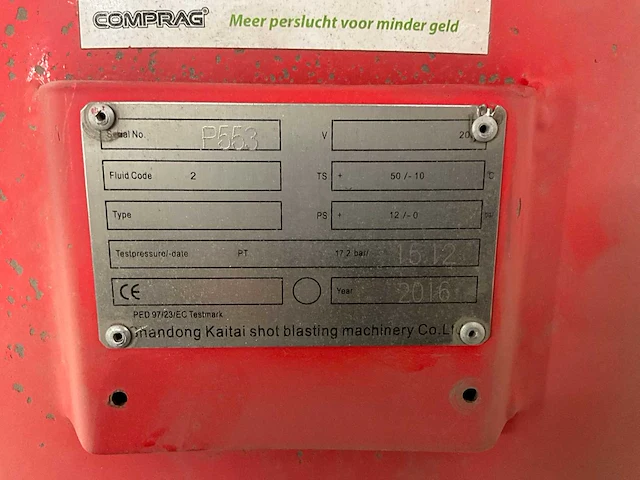 2016 ghandong kaitai blasting / atlas copco mobile straal set - afbeelding 2 van  28