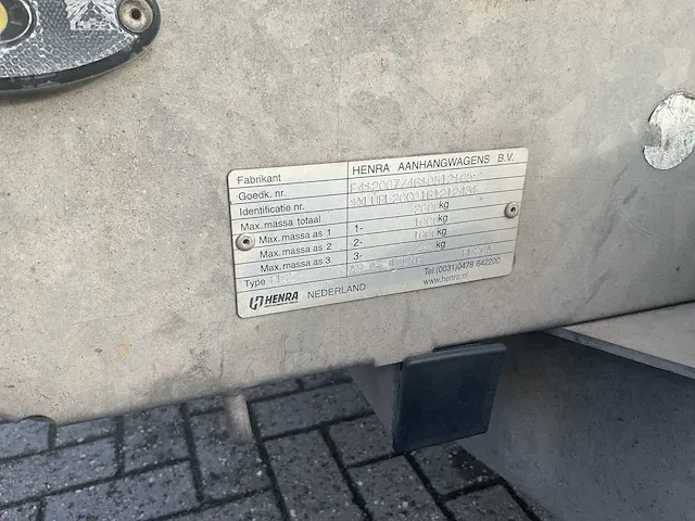 2016 henra pl2 aanhangwagen - afbeelding 17 van  21