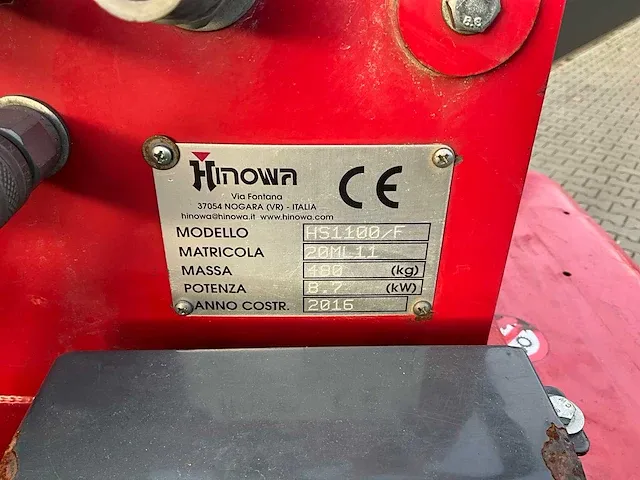 2016 hinowa hs1100/f rupsdumper, zelfladend - afbeelding 8 van  16