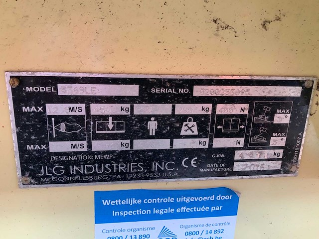 2016 jlg 3369le hoogwerker - afbeelding 16 van  23