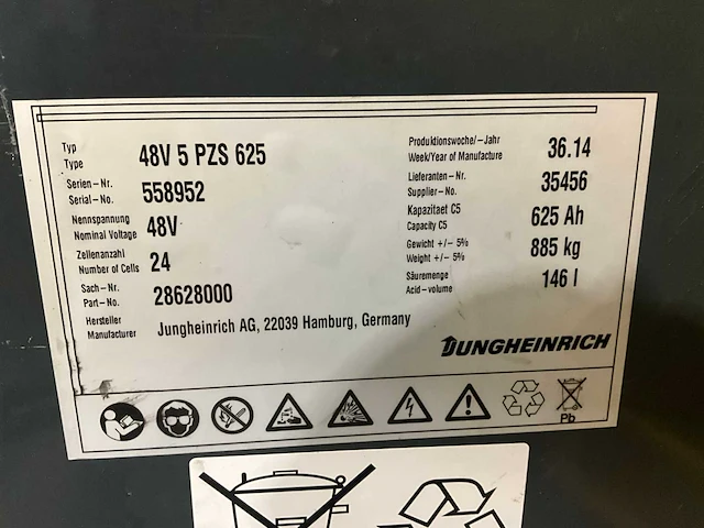 2016 jungheinrich efg 216k vorkheftruck - afbeelding 9 van  18