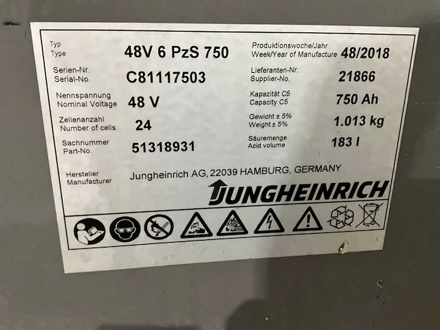 2016 jungheinrich efg 216k vorkheftruck - afbeelding 14 van  22