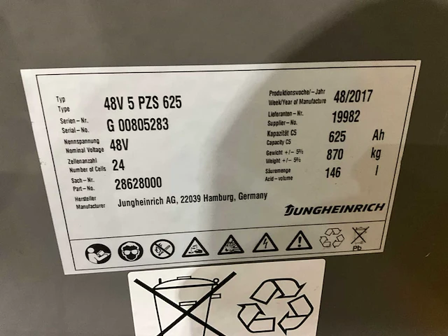 2016 jungheinrich efg 218k vorkheftruck - afbeelding 13 van  21