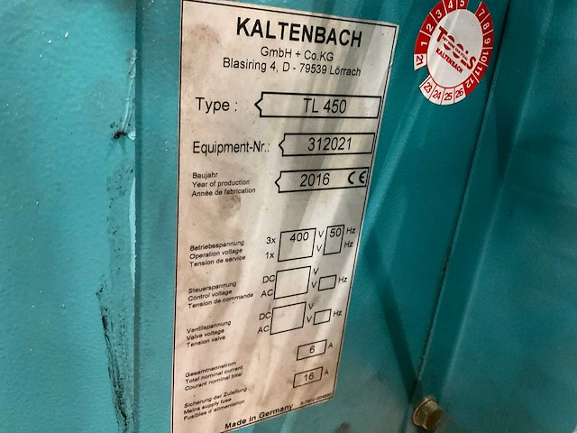 2016 kaltenbach tl450 afkortcirkelzaagmachine - afbeelding 6 van  14