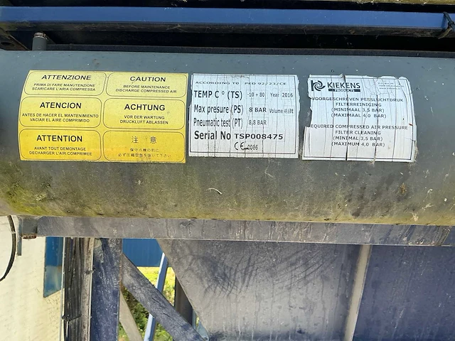 2016 kiekens jet-pulse dustmaster dm2000 1/2 industriële stofafzuiginstallatie - afbeelding 23 van  87