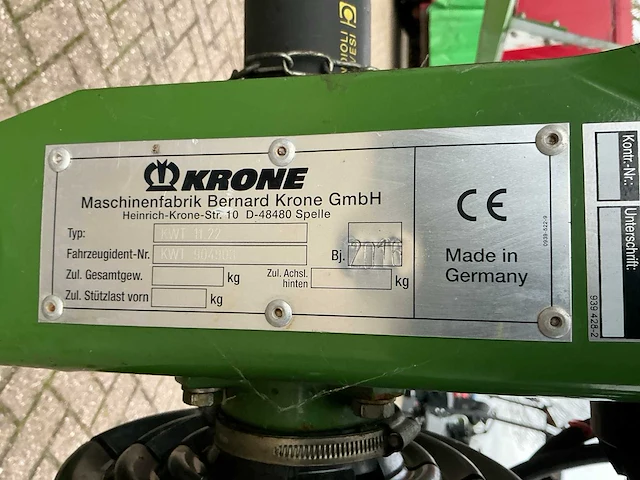 2016 krone kwt 11.22 cirkelschudder - afbeelding 9 van  17
