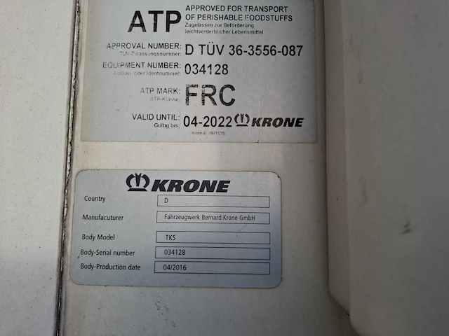 2016 krone tks meethang oplegger - afbeelding 14 van  21