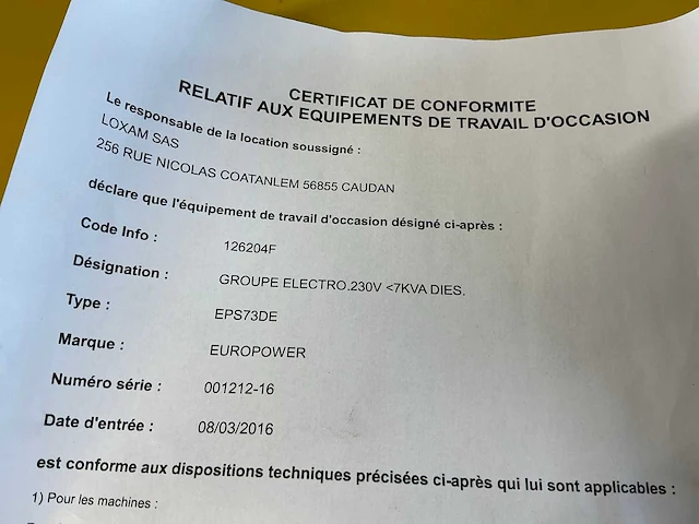 2016 kubota eps73de stroomgenerator - afbeelding 8 van  16