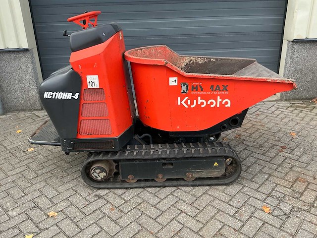2016 kubota kc110hr-4 dumper - afbeelding 22 van  23
