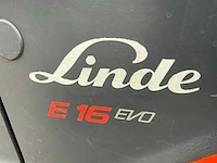 2016 linde e16-02 vorkheftruck - afbeelding 8 van  24