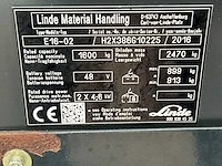 2016 linde e16-02 vorkheftruck - afbeelding 15 van  22