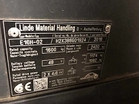 2016 linde e16h-02 vorkheftruck - afbeelding 7 van  15
