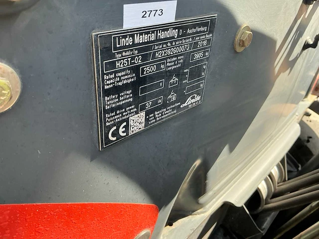 2016 linde h25t-02 vorkheftruck - afbeelding 16 van  23