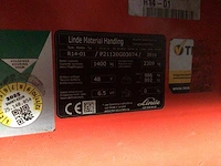 2016 linde r14-01 reach truck - afbeelding 6 van  15