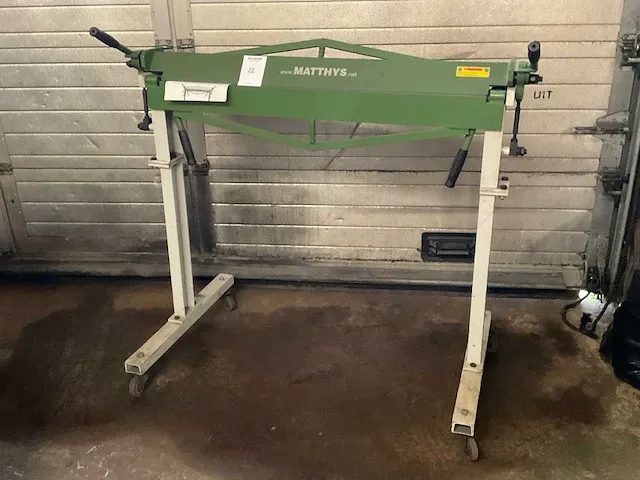 2016 matthys plaatwerk buigmachine - afbeelding 1 van  5