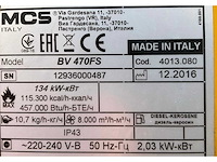 2016 mcs master air-bus bv 470 fs industriële heater / event heater / hetelucht turbine - afbeelding 5 van  13