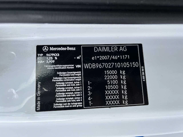 2016 mercedes-benz atego 1521 vrachtwagen - afbeelding 22 van  29