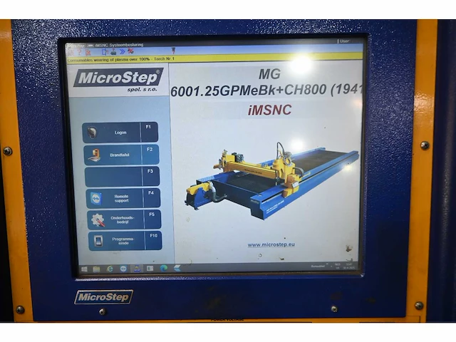 2016 microstep mg6001.25gpmebk+ch800 plasmasnijmachine - afbeelding 4 van  34