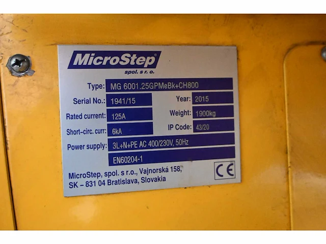 2016 microstep mg6001.25gpmebk+ch800 plasmasnijmachine - afbeelding 11 van  34