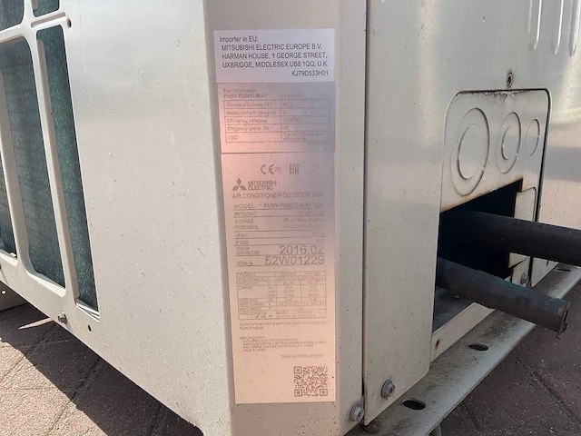 2016 mitsubishi electric city multi pury-p200ylm-a1 koelinstallaties outdoor (2x) - afbeelding 4 van  4