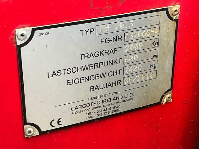 2016 moffet m5 20.3 meeneemheftruck - afbeelding 13 van  22