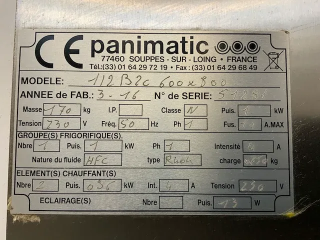 2016 panimatic r404 rijskast - afbeelding 4 van  9