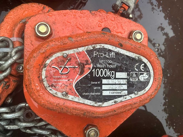 2016 pro-lift htc-100 kettingtakel (3x) - afbeelding 4 van  4