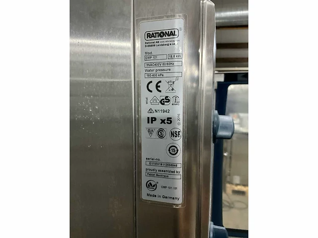 2016 rational cmp 101 combisteamer - afbeelding 6 van  8