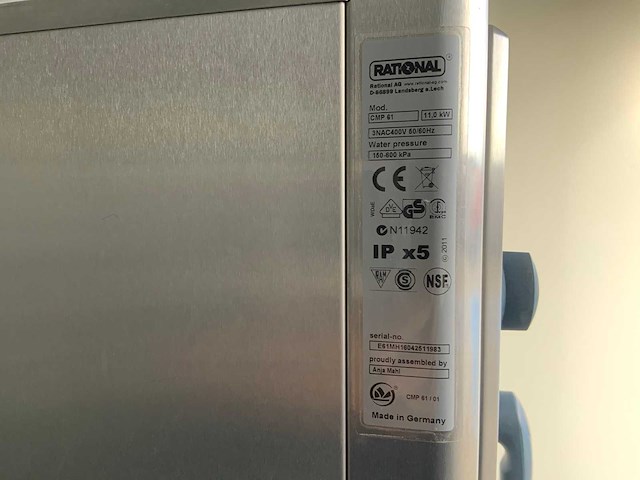 2016 rational combimaster plus cmp 61 combisteamer + inrijwagwn - afbeelding 5 van  14