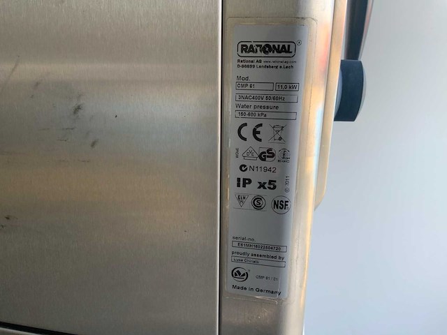 2016 rational combimaster plus cmp101 en cmp 61 combisteamer + inrijwagwn - afbeelding 8 van  17