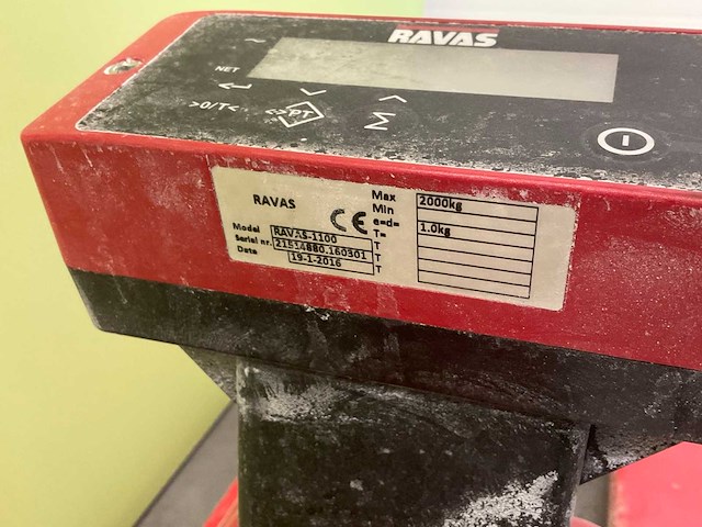 2016 ravi’s 1100 hand hydraulische palletwagen - afbeelding 6 van  6