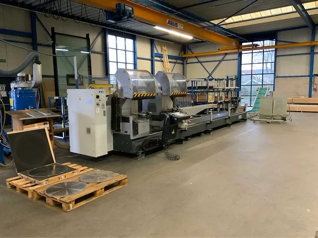 2016 schüco pdg e cut 650 e dubbele verstek afkortzaagmachine - afbeelding 2 van  32