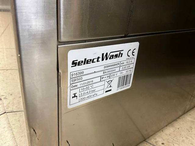 2016 select wash sw503 vaatwasmachine - afbeelding 6 van  6